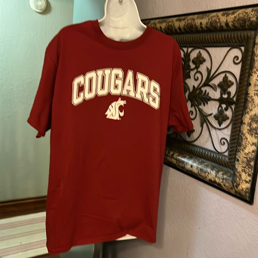 Russell Cougars Tee - short sleeve burgundy Men’s L